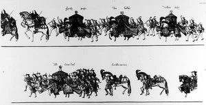 騎士団の馬上槍試合（138678-79を参照） 作： French School